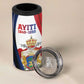 Personalized Second Empire Afro-Haitians 1849-1859 4 in 1 Can Cooler Tumbler Dieu Ma Patrie Et Mon Epee - African Pride