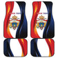 Personalized Second Empire Afro-Haitians 1849-1859 Car Mats Dieu Ma Patrie Et Mon Epee - African Pride