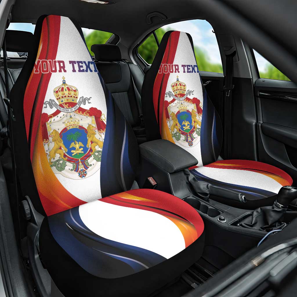 Personalized Second Empire Afro-Haitians 1849-1859 Car Seat Cover Dieu Ma Patrie Et Mon Epee - African Pride