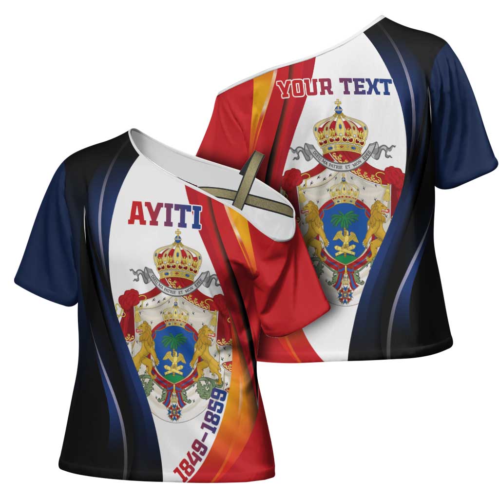 Personalized Second Empire Afro-Haitians 1849-1859 Cross Shoulder Shirt Dieu Ma Patrie Et Mon Epee