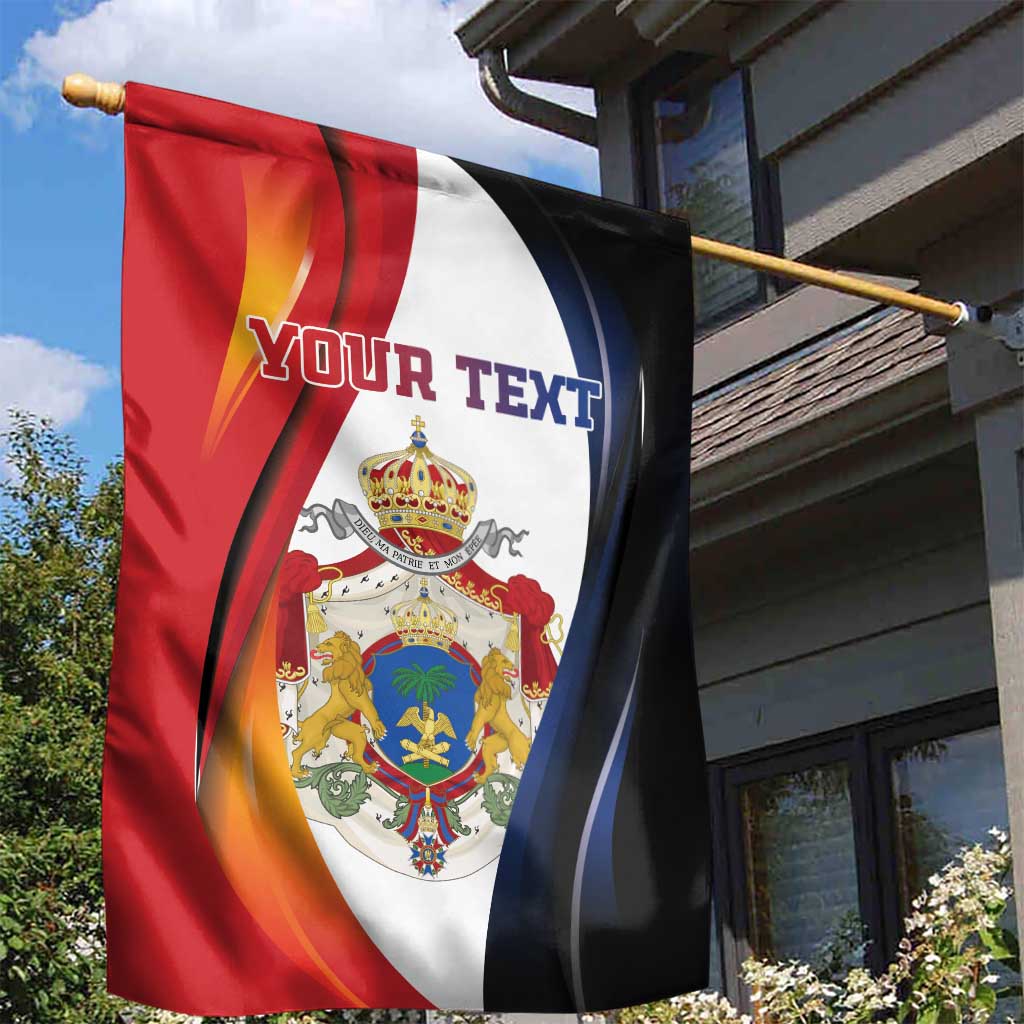 Personalized Second Empire Afro-Haitians 1849-1859 Garden Flag Dieu Ma Patrie Et Mon Epee - African Pride