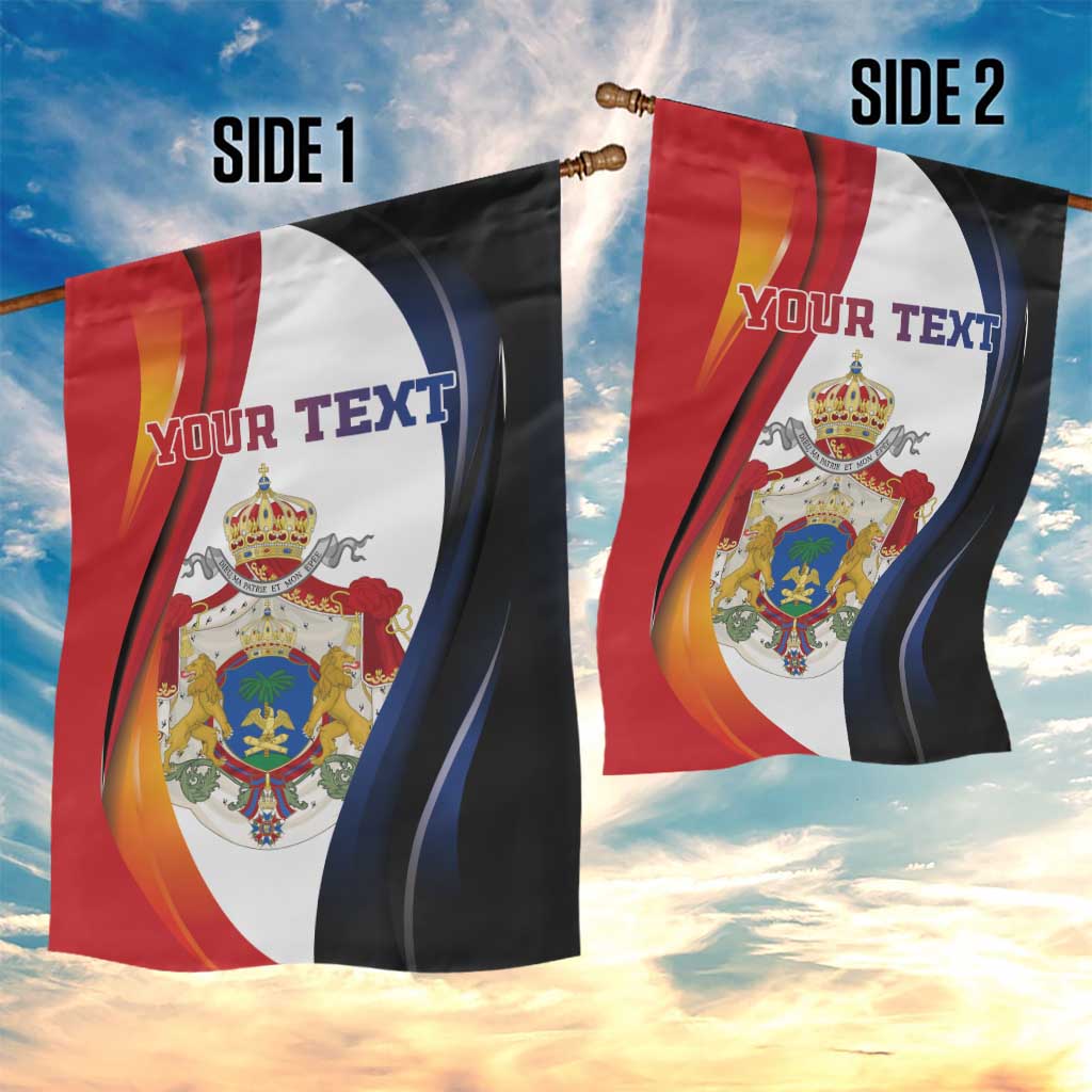 Personalized Second Empire Afro-Haitians 1849-1859 Garden Flag Dieu Ma Patrie Et Mon Epee - African Pride