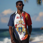 Personalized Second Empire Afro-Haitians 1849-1859 Hawaiian Shirt Dieu Ma Patrie Et Mon Epee - African Pride