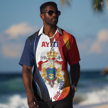 Personalized Second Empire Afro-Haitians 1849-1859 Hawaiian Shirt Dieu Ma Patrie Et Mon Epee - African Pride