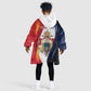 Personalized Second Empire Afro-Haitians 1849-1859 Kid Wearable Blanket Hoodie Dieu Ma Patrie Et Mon Epee - African Pride