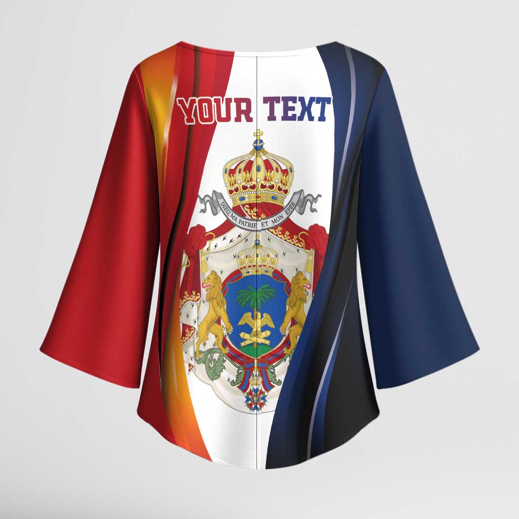 Personalized Second Empire Afro-Haitians 1849-1859 Kimono Sleeve Blouse Dieu Ma Patrie Et Mon Epee