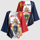 Personalized Second Empire Afro-Haitians 1849-1859 Kimono Sleeve Blouse Dieu Ma Patrie Et Mon Epee