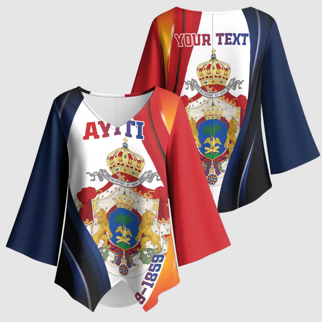Personalized Second Empire Afro-Haitians 1849-1859 Kimono Sleeve Blouse Dieu Ma Patrie Et Mon Epee