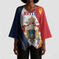 Personalized Second Empire Afro-Haitians 1849-1859 Kimono Sleeve Blouse Dieu Ma Patrie Et Mon Epee