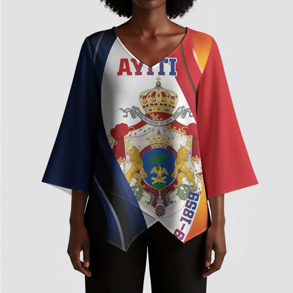 Personalized Second Empire Afro-Haitians 1849-1859 Kimono Sleeve Blouse Dieu Ma Patrie Et Mon Epee