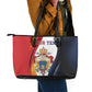 Personalized Second Empire Afro-Haitians 1849-1859 Leather Tote Bag Dieu Ma Patrie Et Mon Epee - African Pride