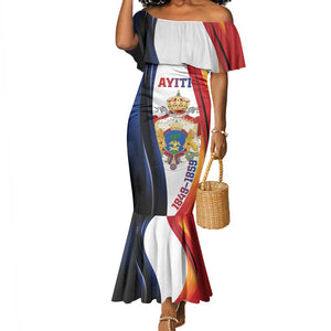 Personalized Second Empire Afro-Haitians 1849-1859 Mermaid Dress Dieu Ma Patrie Et Mon Epee - African Pride