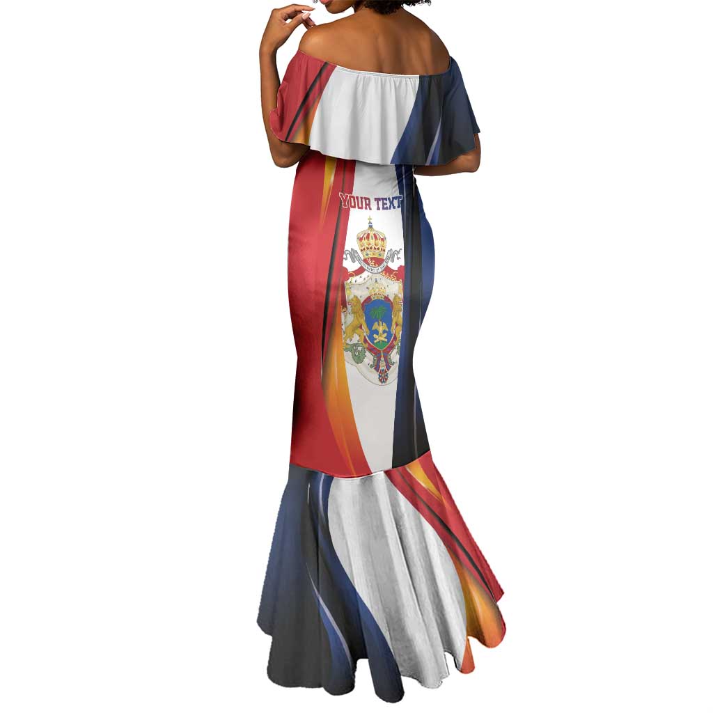 Personalized Second Empire Afro-Haitians 1849-1859 Mermaid Dress Dieu Ma Patrie Et Mon Epee - African Pride