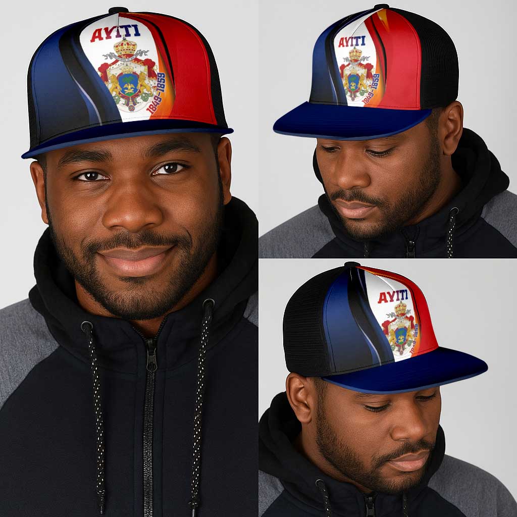 Second Empire Afro-Haitians 1849-1859 Mesh Trucker Cap Dieu Ma Patrie Et Mon Epee - African Pride