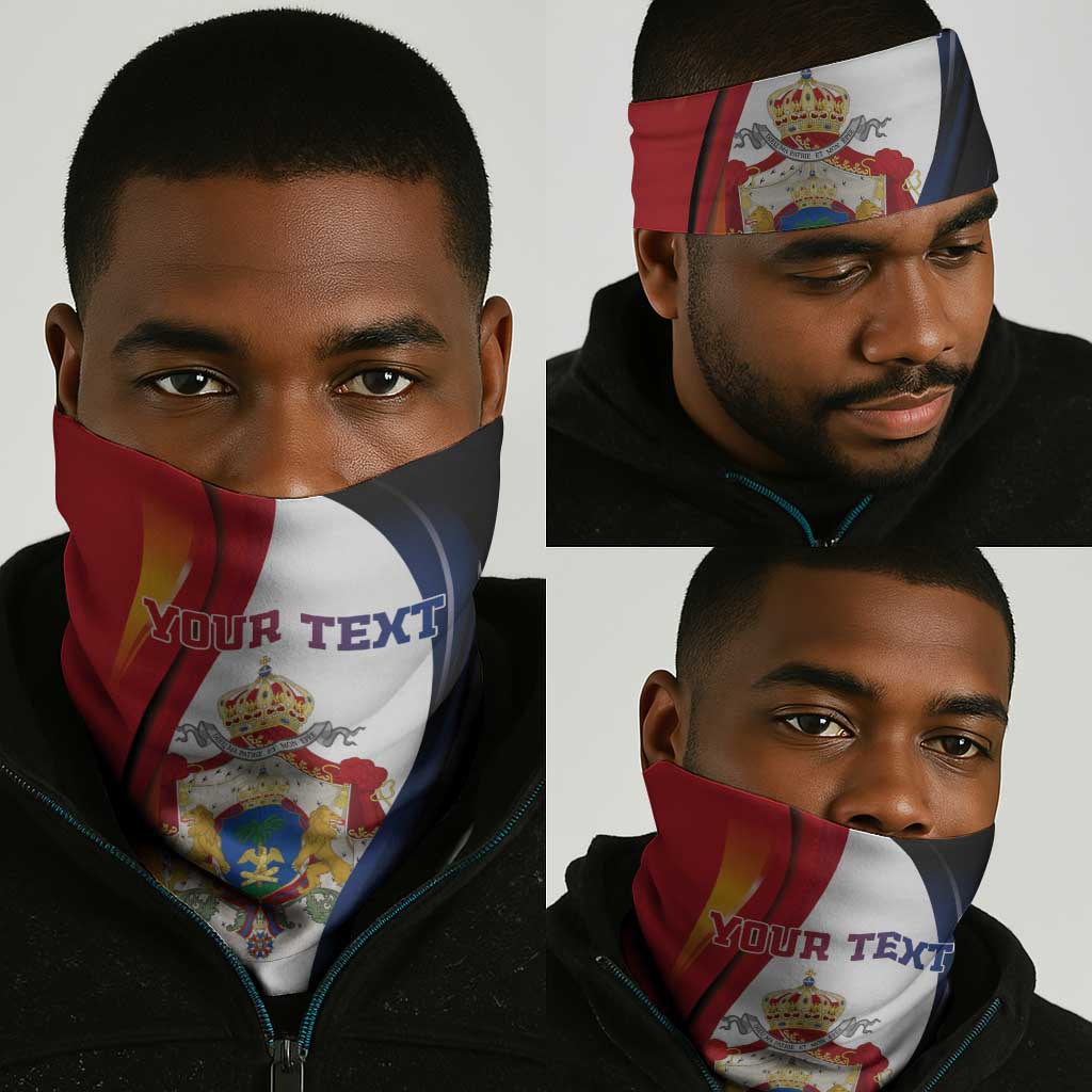 Personalized Second Empire Afro-Haitians 1849-1859 Neck Gaiter Dieu Ma Patrie Et Mon Epee - African Pride