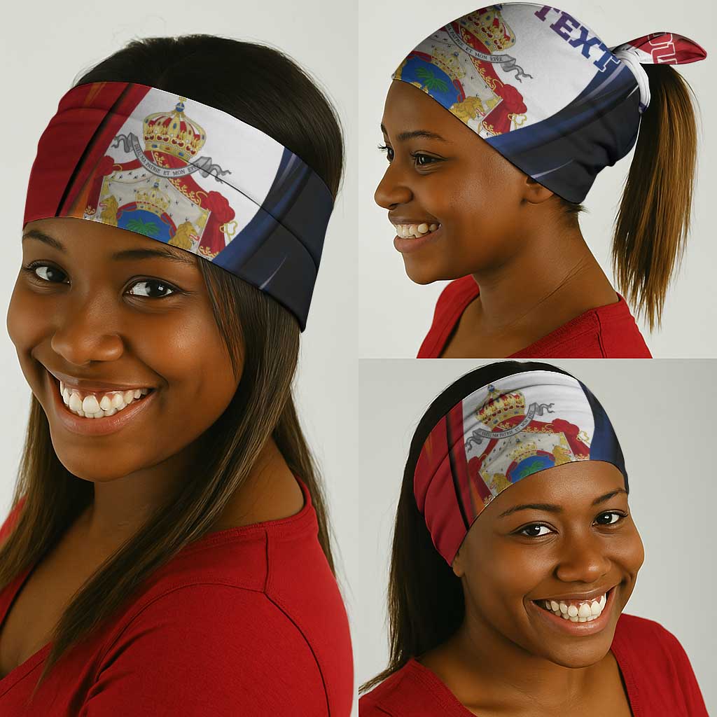 Personalized Second Empire Afro-Haitians 1849-1859 Neck Gaiter Dieu Ma Patrie Et Mon Epee - African Pride