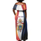 Personalized Second Empire Afro-Haitians 1849-1859 Off Shoulder Maxi Dress Dieu Ma Patrie Et Mon Epee - African Pride