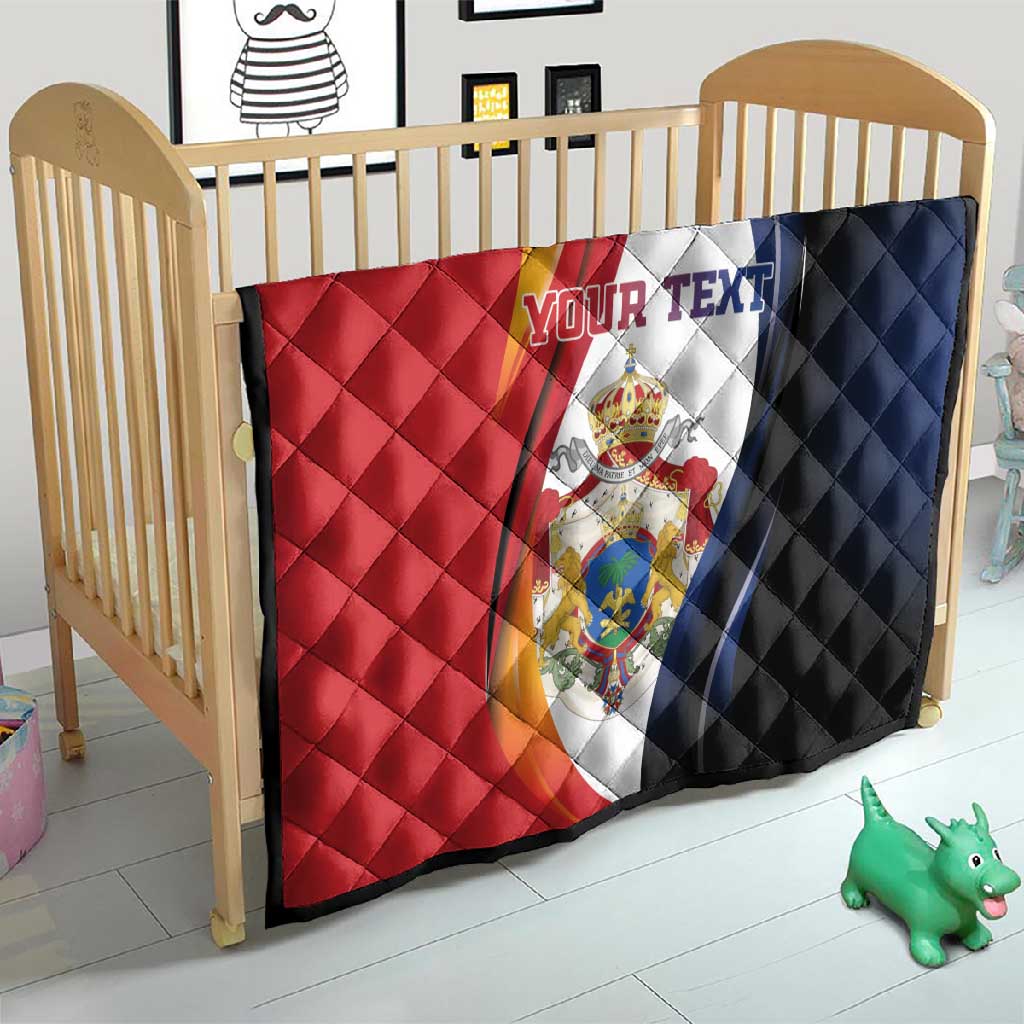 Personalized Second Empire Afro-Haitians 1849-1859 Quilt Dieu Ma Patrie Et Mon Epee - African Pride