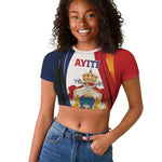 Personalized Second Empire Afro-Haitians 1849-1859 Raglan Cropped T shirt Dieu Ma Patrie Et Mon Epee - African Pride