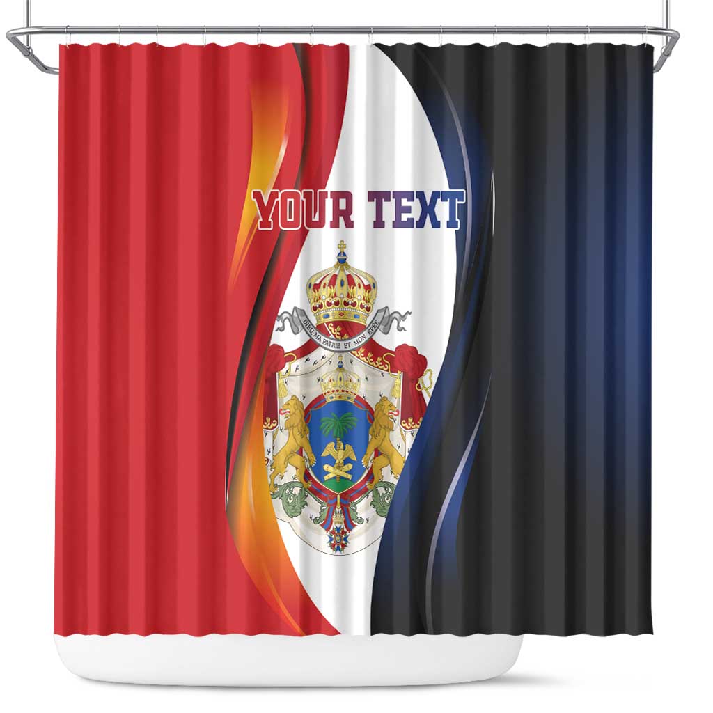 Personalized Second Empire Afro-Haitians 1849-1859 Shower Curtain Dieu Ma Patrie Et Mon Epee - African Pride