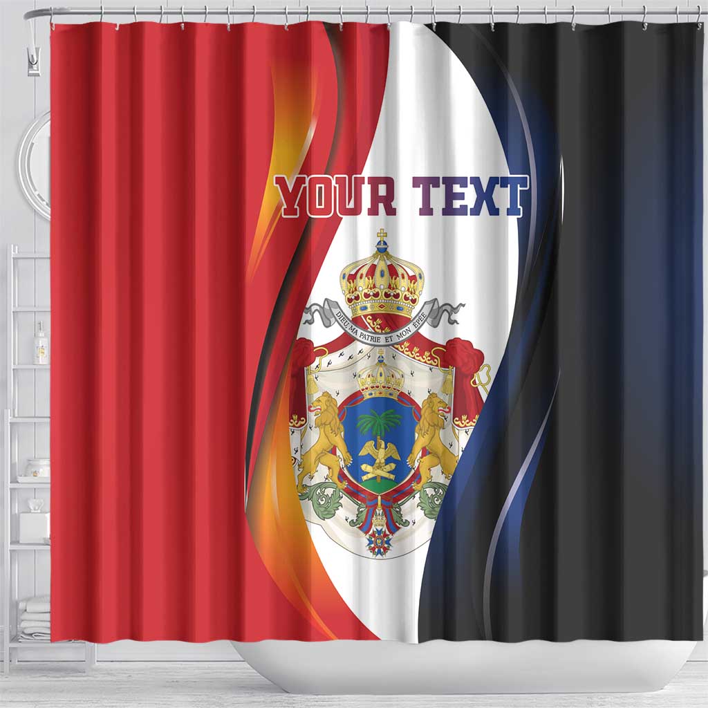 Personalized Second Empire Afro-Haitians 1849-1859 Shower Curtain Dieu Ma Patrie Et Mon Epee - African Pride