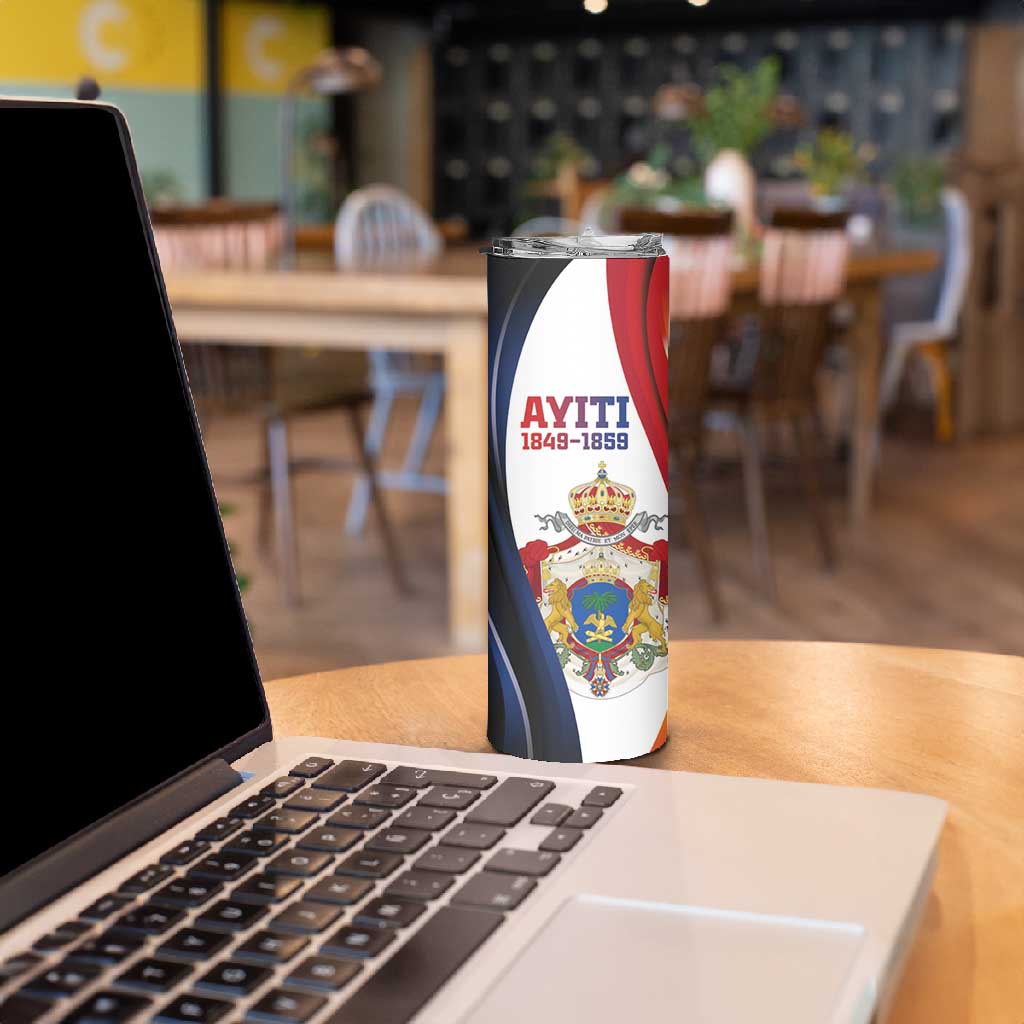 Personalized Second Empire Afro-Haitians 1849-1859 Skinny Tumbler Dieu Ma Patrie Et Mon Epee - African Pride
