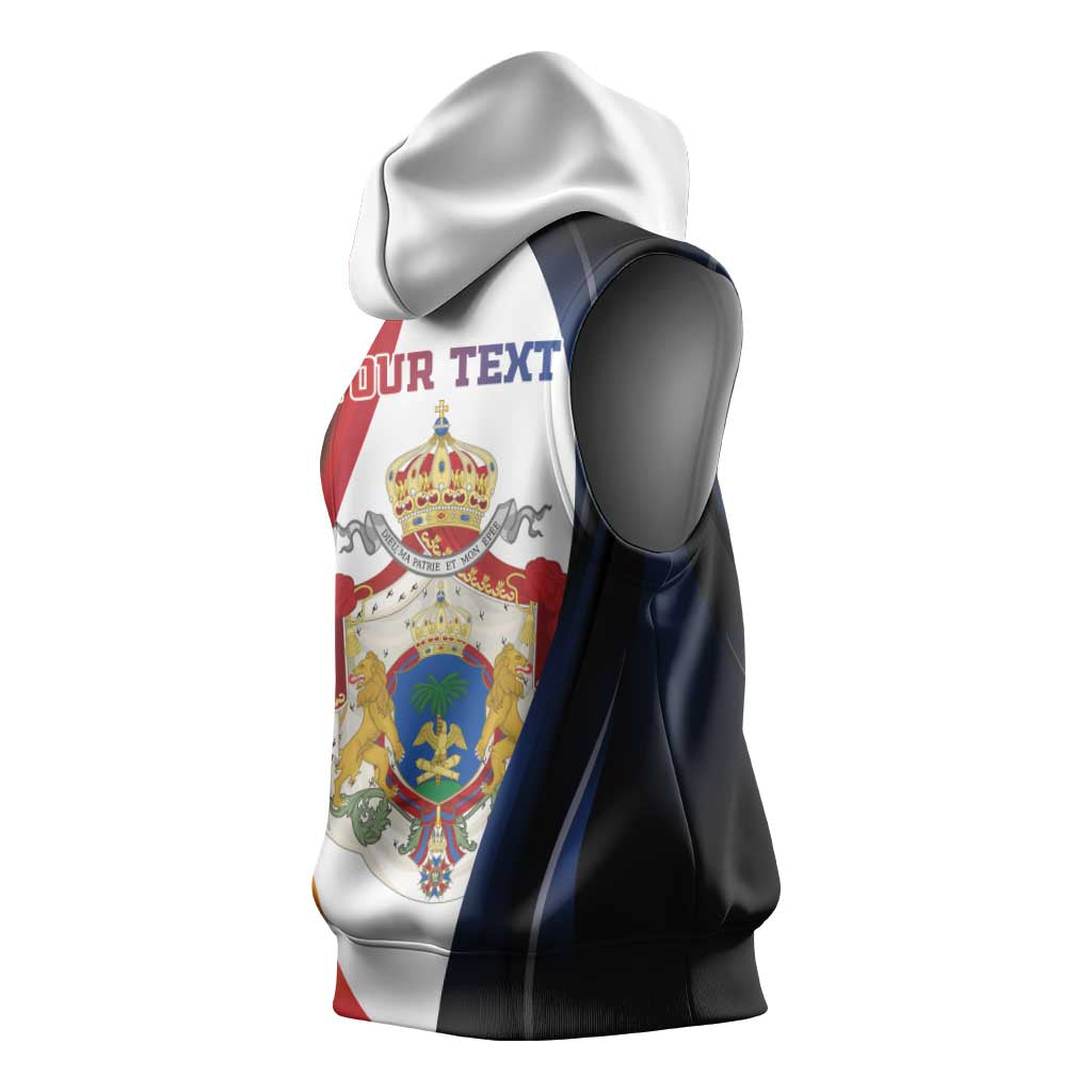 Personalized Second Empire Afro-Haitians 1849-1859 Sleeveless Hoodie Dieu Ma Patrie Et Mon Epee - African Pride
