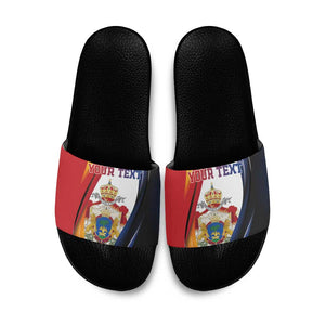 Personalized Second Empire Afro-Haitians 1849-1859 Slide Sandals Dieu Ma Patrie Et Mon Epee