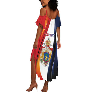 Personalized Second Empire Afro-Haitians 1849-1859 Summer Maxi Dress Dieu Ma Patrie Et Mon Epee - African Pride
