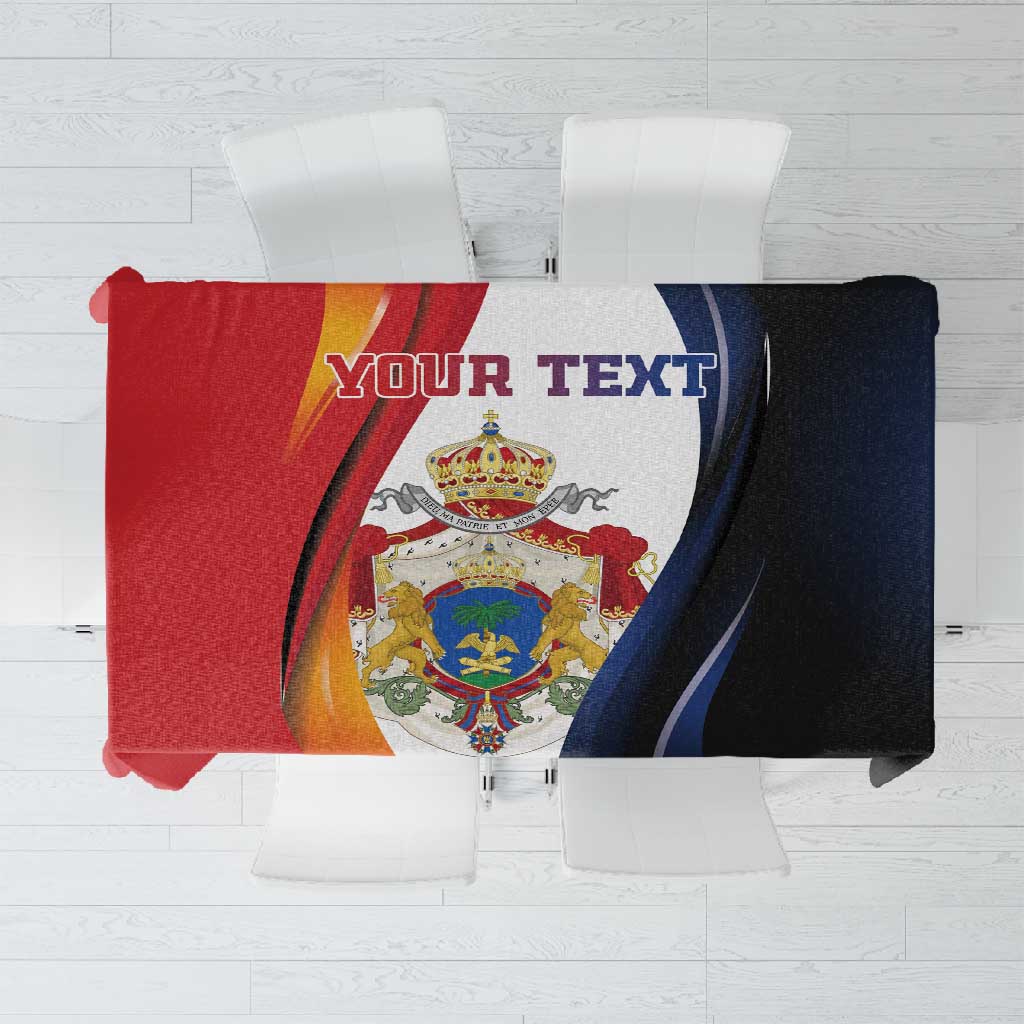 Personalized Second Empire Afro-Haitians 1849-1859 Tablecloth Dieu Ma Patrie Et Mon Epee - African Pride