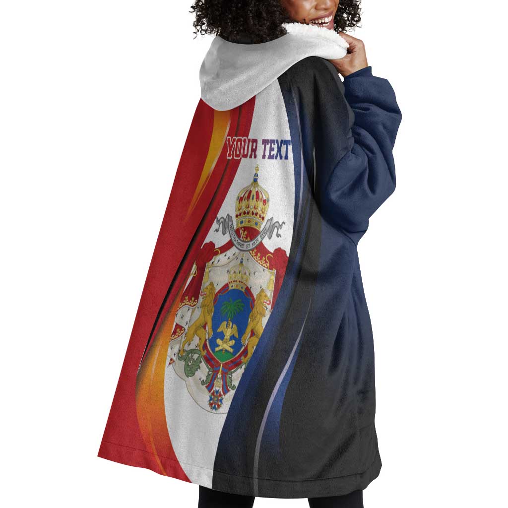 Personalized Second Empire Afro-Haitians 1849-1859 Wearable Blanket Hoodie Dieu Ma Patrie Et Mon Epee - African Pride