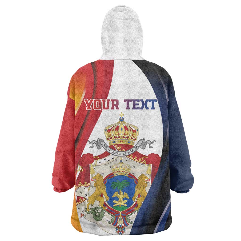 Personalized Second Empire Afro-Haitians 1849-1859 Wearable Blanket Hoodie Dieu Ma Patrie Et Mon Epee - African Pride