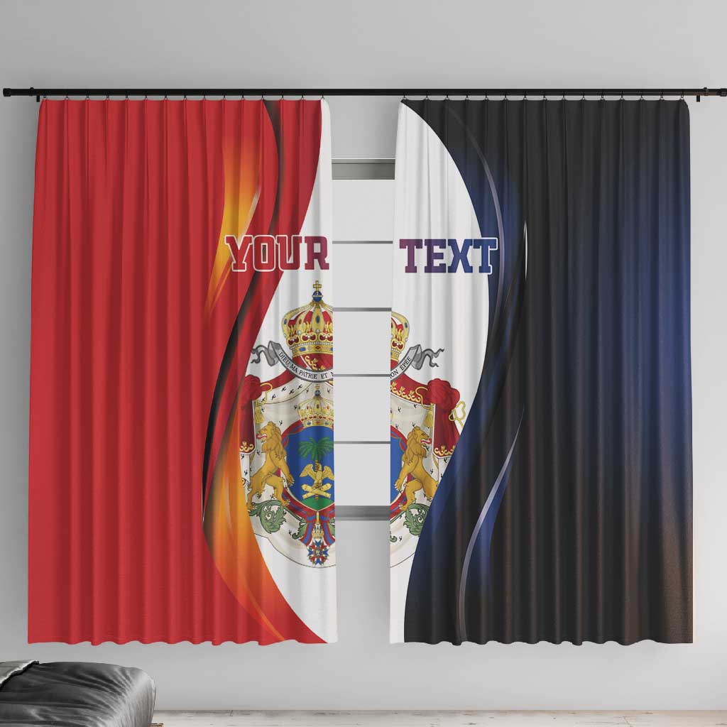 Personalized Second Empire Afro-Haitians 1849-1859 Window Curtain Dieu Ma Patrie Et Mon Epee - African Pride