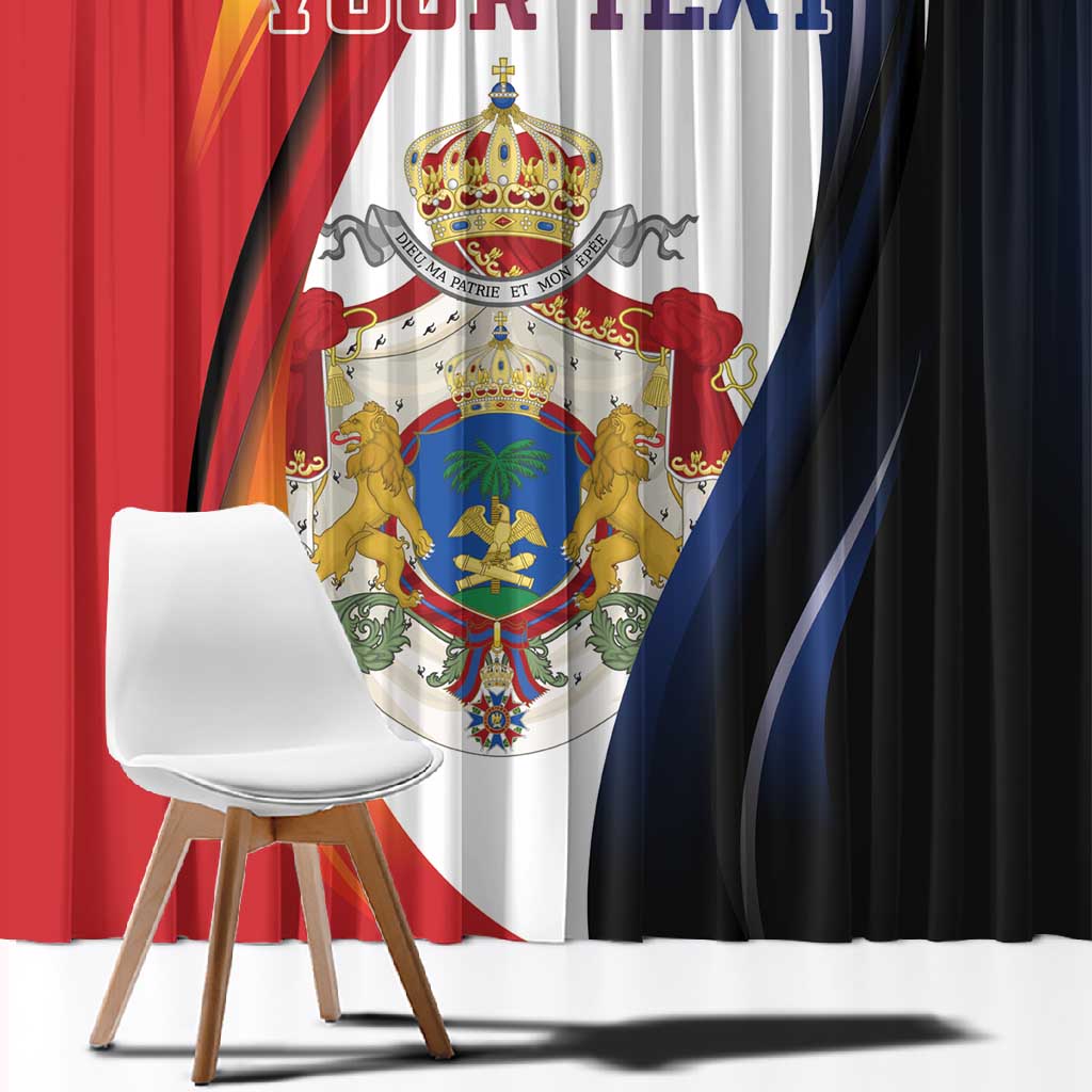 Personalized Second Empire Afro-Haitians 1849-1859 Window Curtain Dieu Ma Patrie Et Mon Epee - African Pride