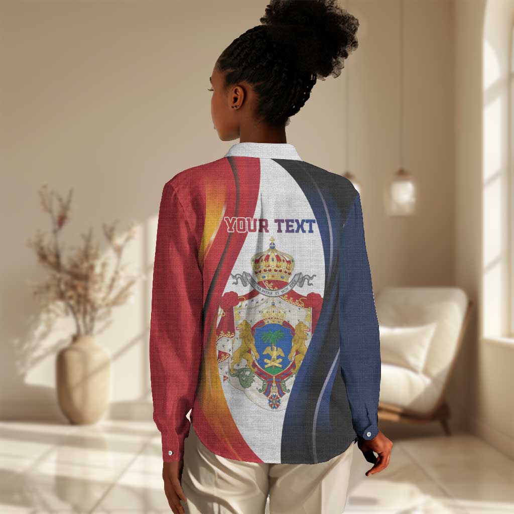 Personalized Second Empire Afro-Haitians 1849-1859 Women Casual Shirt Dieu Ma Patrie Et Mon Epee - African Pride