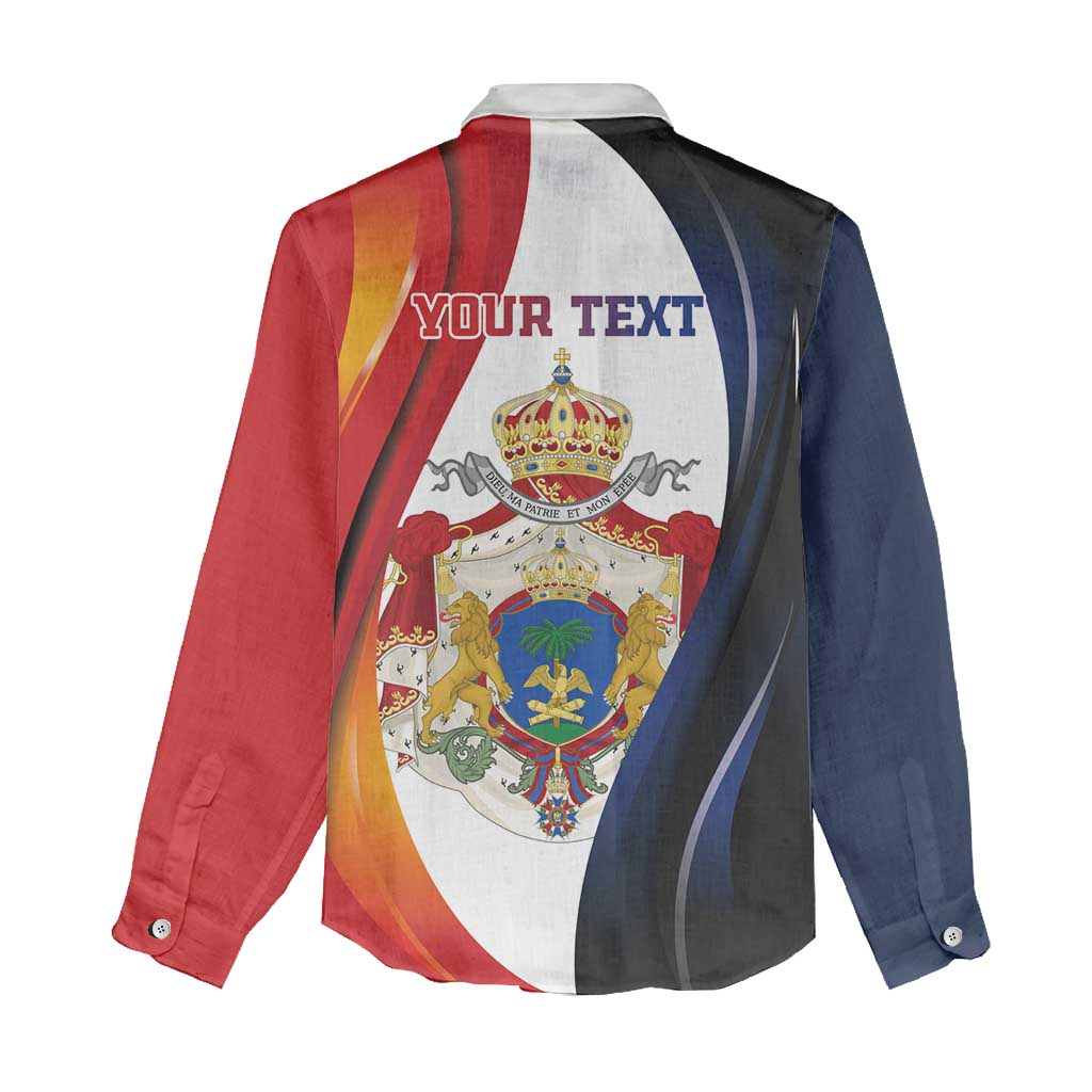 Personalized Second Empire Afro-Haitians 1849-1859 Women Casual Shirt Dieu Ma Patrie Et Mon Epee - African Pride