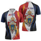 Personalized Second Empire Afro-Haitians 1849-1859 Zipper Polo Shirt Dieu Ma Patrie Et Mon Epee