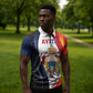 Personalized Second Empire Afro-Haitians 1849-1859 Zipper Polo Shirt Dieu Ma Patrie Et Mon Epee