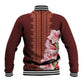 Africa Dashiki Baseball Jacket With Belladonna Lily LT18