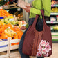 Africa Dashiki Grocery Bag With Belladonna Lily