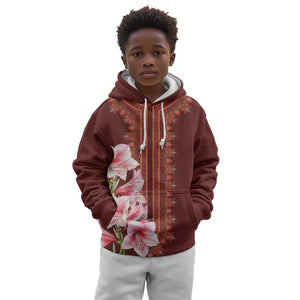 Africa Dashiki Kid Hoodie With Belladonna Lily