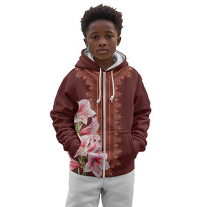 Africa Dashiki Kid Hoodie With Belladonna Lily