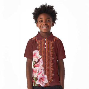 Africa Dashiki Kid Polo Shirt With Belladonna Lily