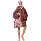 Africa Dashiki KId Wearable Blanket Hoodie With Belladonna Lily