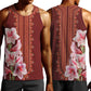 Africa Dashiki Men Tank Top With Belladonna Lily
