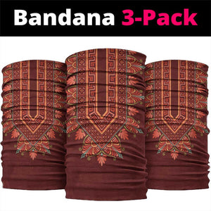Africa Dashiki Neck Gaiter With Belladonna Lily - African Pride