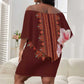 Africa Dashiki Off Shoulder Short Dress With Belladonna Lily LT18