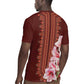 Africa Dashiki Rugby Jersey With Belladonna Lily