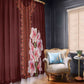 Africa Dashiki Window Curtain With Belladonna Lily