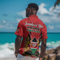 Kenya Hawaiian Shirt Coat Of Arms With Kente Patterns